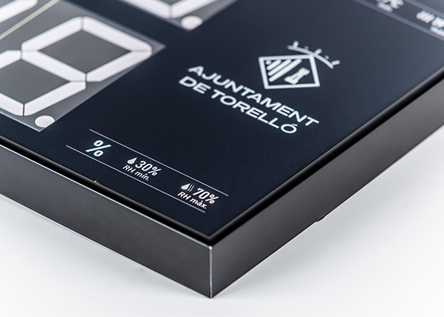 Pantalla temperatura humitat adaptat a nou Reial Decret 14/2022